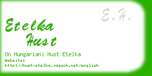 etelka hust business card